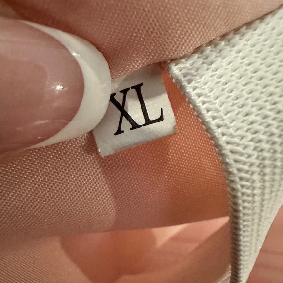 David’s Bridal Strapless Blush Pink Chiffon Pleated Cocktail Dress XL (EUC) - Picture 14 of 14